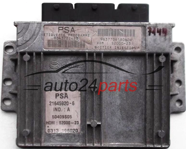 MOTORSTEUERGERÄT ECU STEUERGERAT CITROEN XSARA PEUGEOT 206 1.4 21645920-6