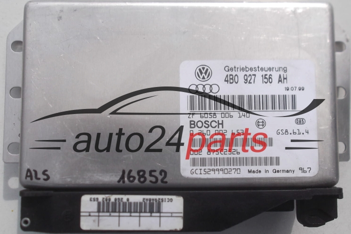 CENTRALITA ECU CAJA DE CAMBIOS AUTOMATICA AUDI VOLKSWAGEN 2.8 BOSCH 0 260 002 653, 0260002653, 4B0 927 156 AH, 4B0927156AH