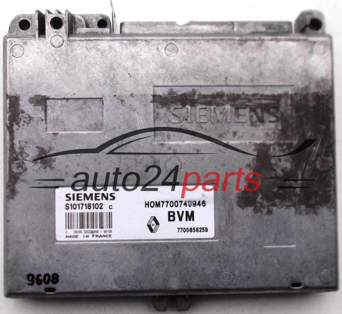 CENTRALINA MOTORE RENAULT CLIO 1.4, SIEMENS S101718102 C, S101718102C, HOM7700749946, 7700858259