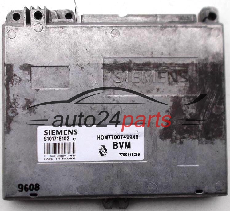 CENTRALINA MOTORE RENAULT CLIO 1.4, SIEMENS S101718102 C, S101718102C, HOM7700749946, 7700858259