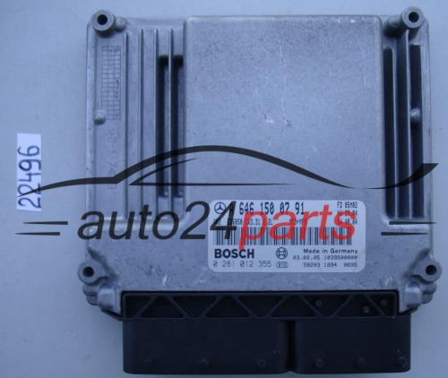 CENTRALITA DE MOTOR MERCEDES VITO 2.2 CDI BOSCH 0 281 012 355, 0281012355, A 646 150 07 91, A6461500791, CR3.31