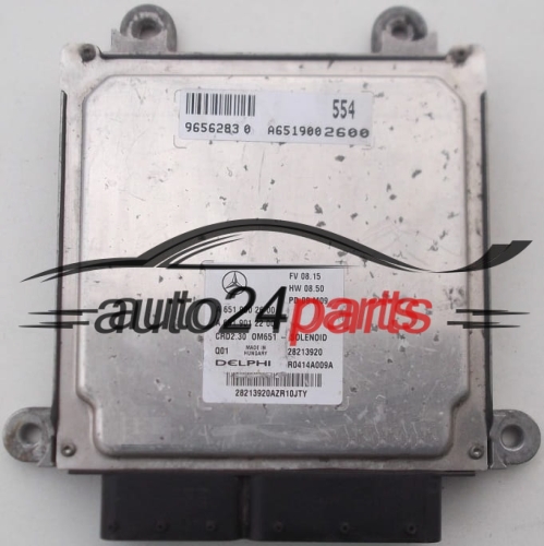 ECU ENGINE CONTROLLER MERCEDES SPRINTER 2.7 CDI A6519002600, A6519012200