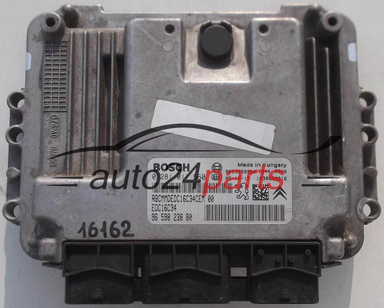 CENTRALINA MOTORE PEUGEOT 206 1.6 HDI BOSCH 0 281 011 560, 0281011560, 96 598 238 80, 9659823880