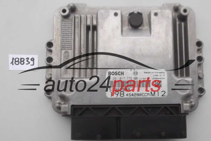 KOMPUTER STEROWNIK SILNIKA FIAT BRAVO 1.6 MJD BOSCH 0 281 017 779, 0281017779, 51902998