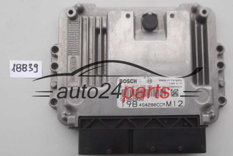 KOMPUTER STEROWNIK SILNIKA FIAT BRAVO 1.6 MJD BOSCH 0 281 017 779, 0281017779, 51902998