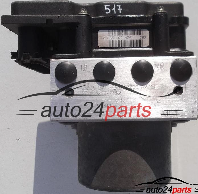 ABS HYDRAULIK-AGGREGAT MIT STEUERGERAET NISSAN PRIMERA BOSCH 0 265 231 317, 0265231317, 47660 AV712, 47660AV712, 0 265 800 334, 0265800334