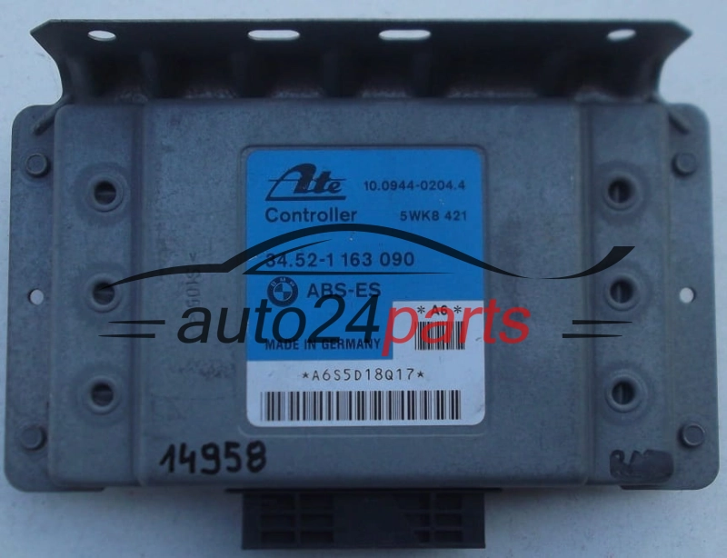 ECU CONTROLLER ABS BMW E36 ATE 10.0944-0204.4, 10094402044, 5WK8 421, 5WK8421, 34.52-1 163 090, 34521163090