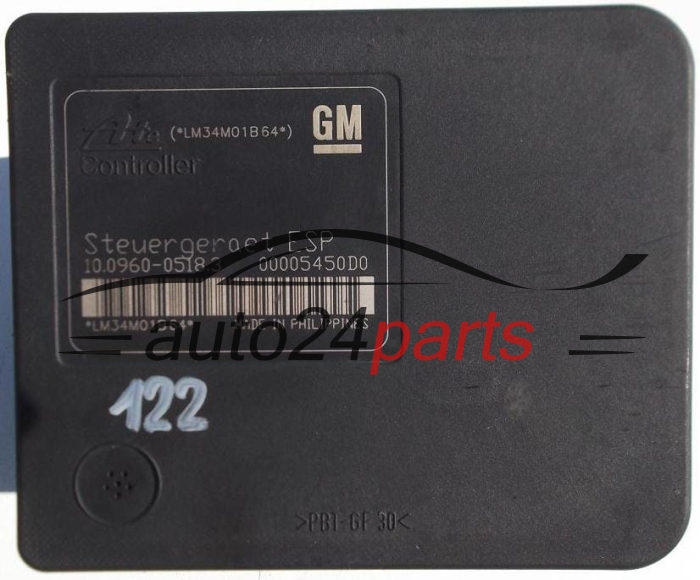 ABS CENTRALINA POMPA OPEL  GM 13 157 578, 13157578, ATE 10.0206-0128.4, 10020601284, 10.0960-0518.3, 10096005183
