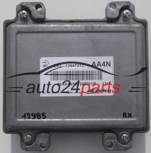 MOTORSTEUERGERÄT ECU STEUERGERATOPEL ASTRA 12647212, AA4N 