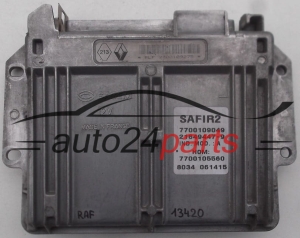 Μονάδα Ελέγχου Κινητήρα  RENAULT TWINGO 1.2 Sagem 21649447-9, 216494479, 7700109049, HOM 7700105560