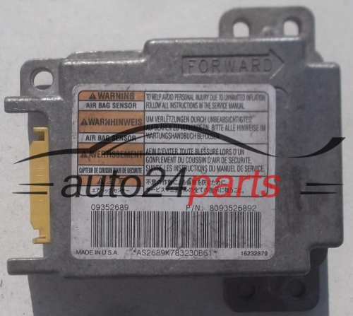 Unidade de controle do airbag OPEL FRONTERA B 09352689, 8093526892