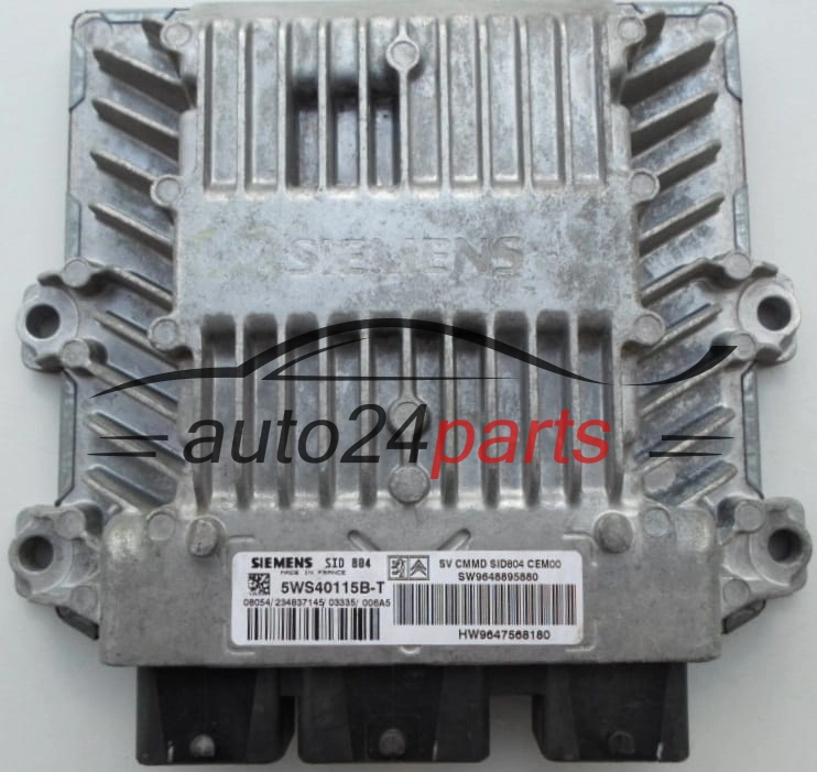 Μονάδα Ελέγχου Κινητήρα CITROEN C2 1.4 HDI SIEMENS 5WS40115BT, HW 9647568180, SW 9648895880