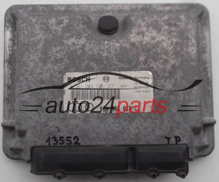 KOMPUTER STEROWNIK SILNIKA AUDI A3 1.8 AGN 06A906018C, 06A 906 018 C, BOSCH 0261204127, 0 261 204 127, 0 261 204 126, 0261204126, MOTORSTEUERUNG V05 26SA4873 