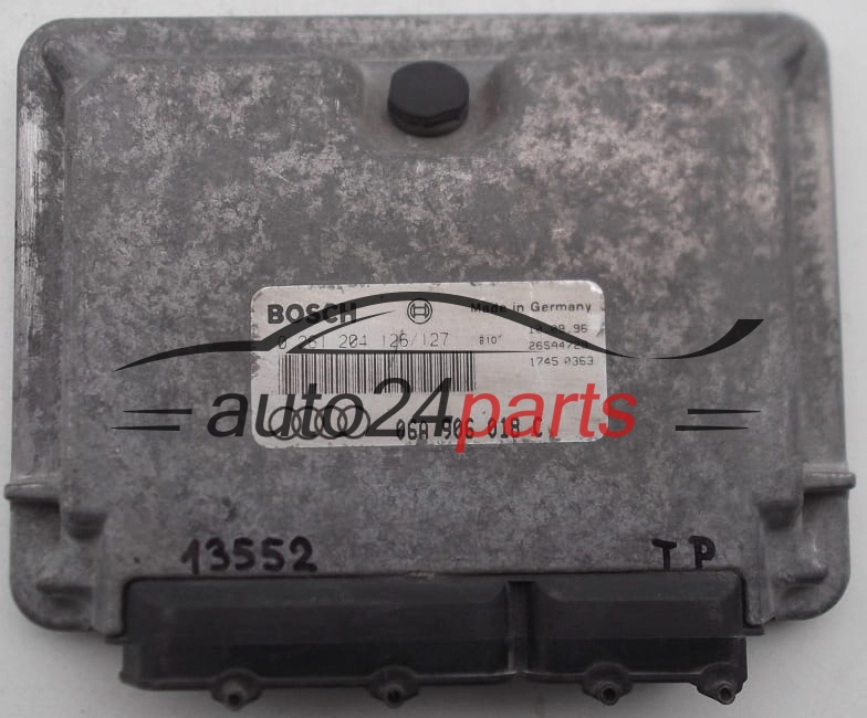 KOMPUTER STEROWNIK SILNIKA AUDI A3 1.8 AGN 06A906018C, 06A 906 018 C, BOSCH 0261204127, 0 261 204 127, 0 261 204 126, 0261204126, MOTORSTEUERUNG V05 26SA4873 
