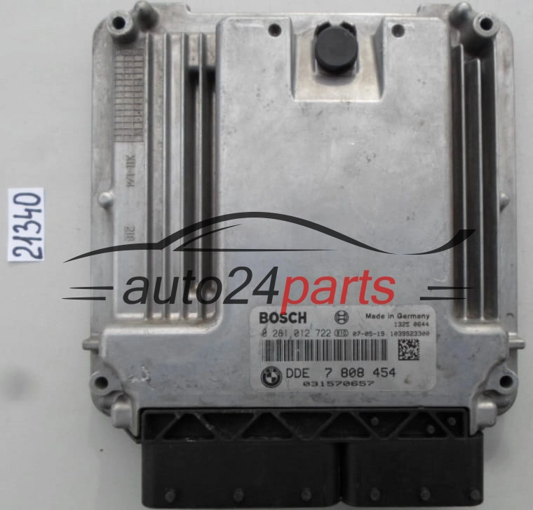 KOMPUTER STEROWNIK SILNIKA BMW MINI COOPER 1.6 D BOSCH 0 281 012 722, 0281012722, DDE 7 808 454, DDE7808454, 7808454