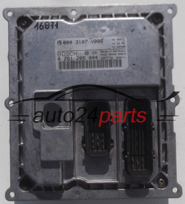 MOTORSTEUERGERÄT ECU STEUERGERÄT SMART FORTWO 0.6 BOSCH 0 261 205 004, 0261205004, 000 3107 V006, 0003107V006