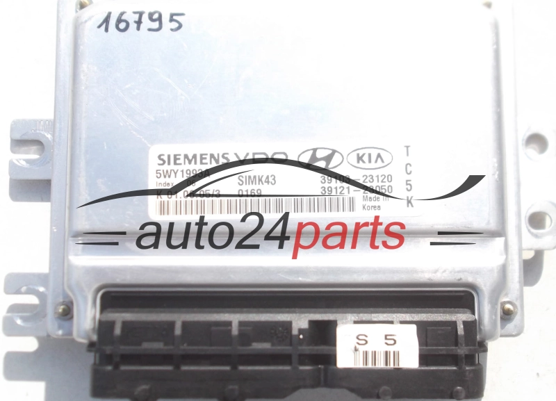 ECU CENTRALITA DE MOTOR KIA SPORTAGE 2.0 SIEMENS 5WY1993A, 39103-23120, 3910323120, 39121-23050, 3912123050 