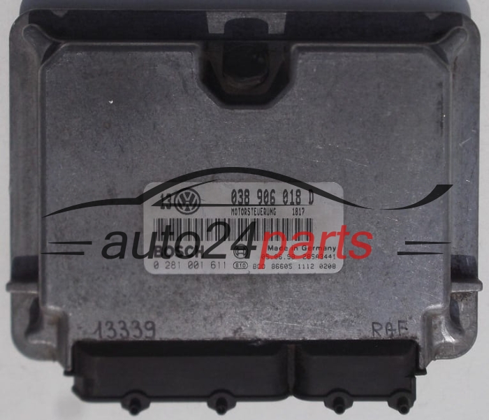 KOMPUTER STEROWNIK SILNIKA VW VOLKSWAGEN GOLF 1.9 TDI AGR 038 906 018 D, 038906018D, BOSCH 0 281 001 611, 0281001611