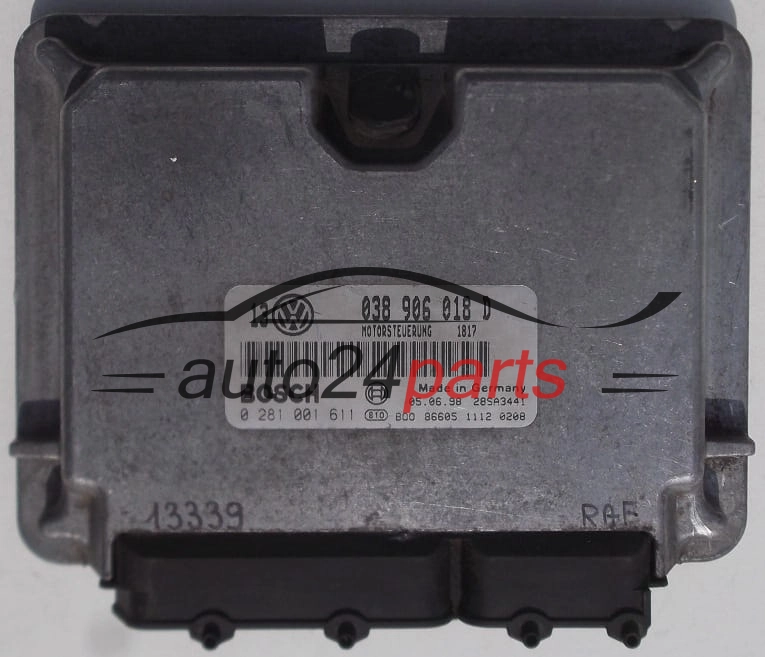 KOMPUTER STEROWNIK SILNIKA VW VOLKSWAGEN GOLF 1.9 TDI AGR 038 906 018 D, 038906018D, BOSCH 0 281 001 611, 0281001611