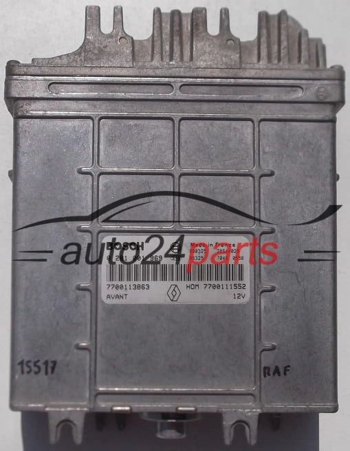 Μονάδα Ελέγχου Κινητήρα RENAULT MEGANE 1.9 DIESEL BOSCH 0 281 001 969 0281001969 8200059883 7700113863 HOM7700111552