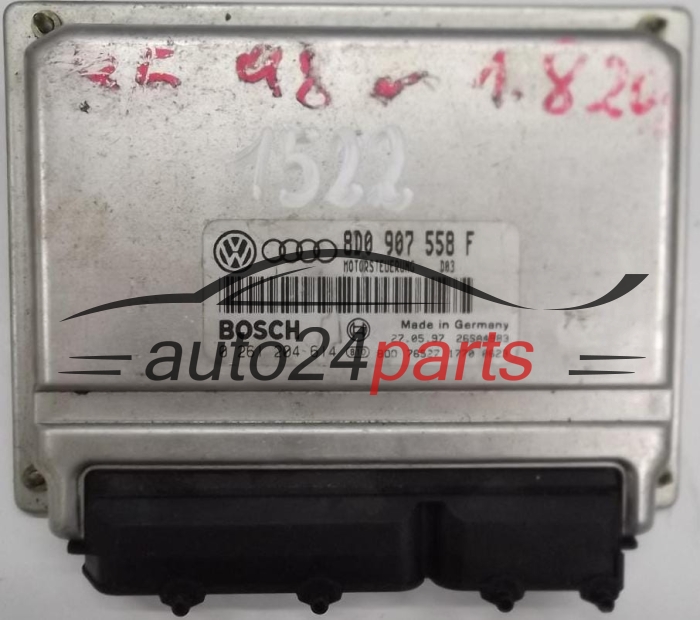 MOTORSTEUERGERÄT ECU STEUERGERÄT AUDI A4 VW PASSAT 1.8 8D0907558F, 8D0 907 558 F, BOSCH 0261204614, 0 261 204 614, MOTORSTEUERUNG D03 28SA4983