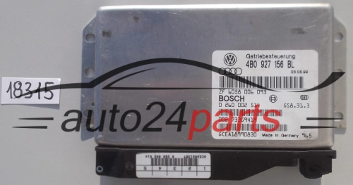 STEROWNIK SKRZYNI AUTOMATYCZNEJ AUDI A6 2.5 TDI 4B0 927 156 BL, 4B0927156BL, BOSCH 0 260 002 514, 0260002514