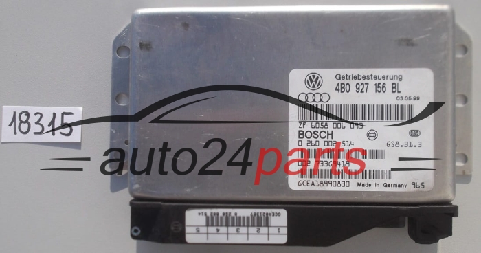 STEROWNIK SKRZYNI AUTOMATYCZNEJ AUDI A6 2.5 TDI 4B0 927 156 BL, 4B0927156BL, BOSCH 0 260 002 514, 0260002514