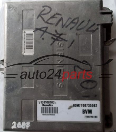 MOTORSTEUERGERÄT ECU STEUERGERÄT RENAULT 21 NEVADA R21 2.2 SIEMENS S101108103B, S101108103, 101108103, HOM7700735562, 7700735562, 7700748183