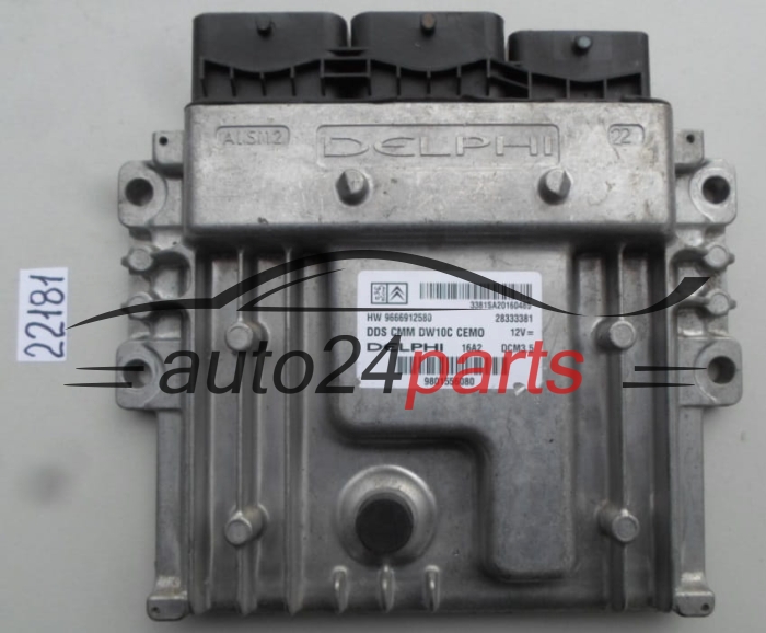 Μονάδα Ελέγχου Κινητήρα CITROEN PEUGEOT 2.0 HDI DELPHI 28333381, HW 9666912580, HW9666912580, DCM3.5