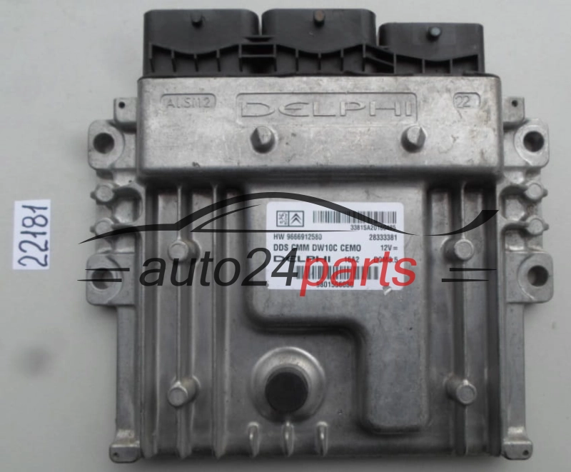 Μονάδα Ελέγχου Κινητήρα CITROEN PEUGEOT 2.0 HDI DELPHI 28333381, HW 9666912580, HW9666912580, DCM3.5