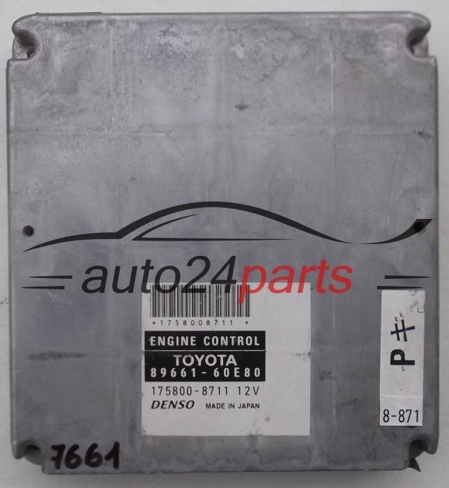 ECU CENTRALITA DE MOTOR  TOYOTA Denso 175800-8711, 89661-60E80