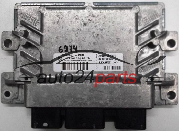 ECU CENTRALITA DE MOTOR  RENAULT CLIO MODUS 1.2 CONTINENTAL S120200116 A