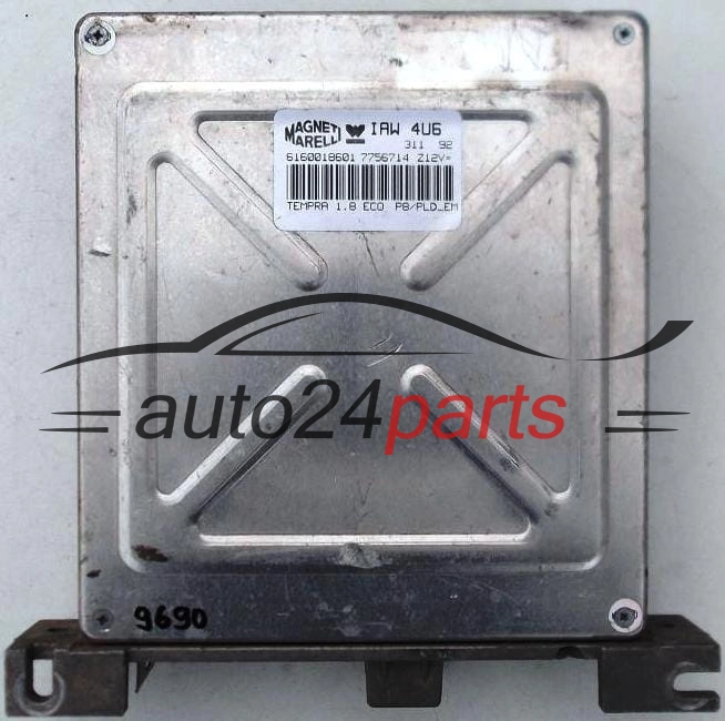 KOMPUTER STEROWNIK SILNIKA FIAT TEMPRA 1.8, IAW 4U6, IAW4U6, 6160018601, 7756714 