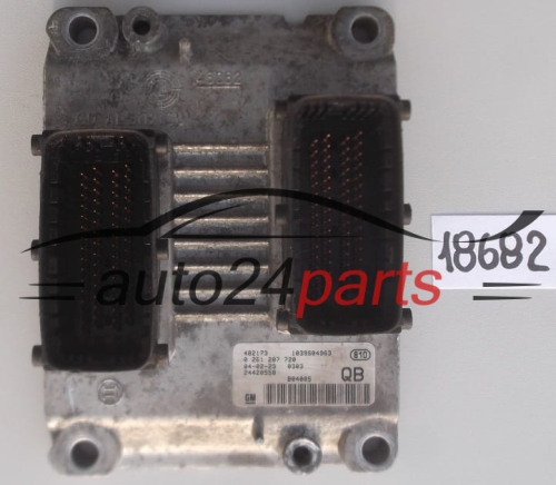 KOMPUTER STEROWNIK SILNIKA OPEL CORSA C 1.0 Z10XEP BOSCH 0261207720 QB 24420558 24420621 6235245 55354330 6235399