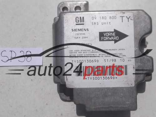 STEROWNIK MODUL PODUSZEK POWIETRZNYCH OPEL VECTRA B GM 09 180 800 TY