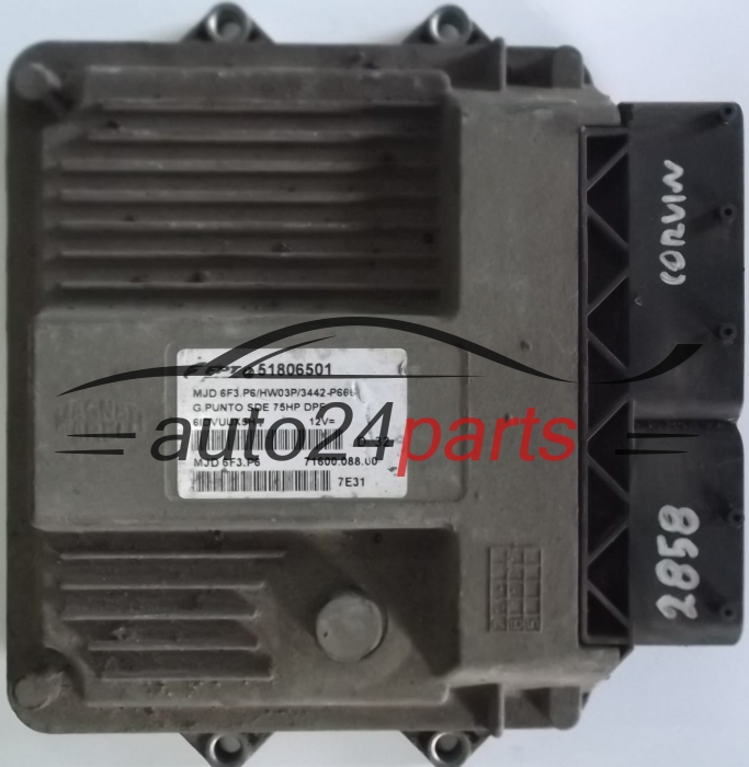 Μονάδα Ελέγχου Κινητήρα FIAT GRANDE PUNTO 1.3 JTD MAGNETI MARELLI MJD 6F3.P6