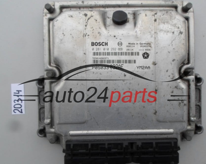 KOMPUTER STEROWNIK SILNIKA CHRYSLER PT CRUISER 2.2 CRDI BOSCH 0281010292, 0 281 010 292, P05033032AE