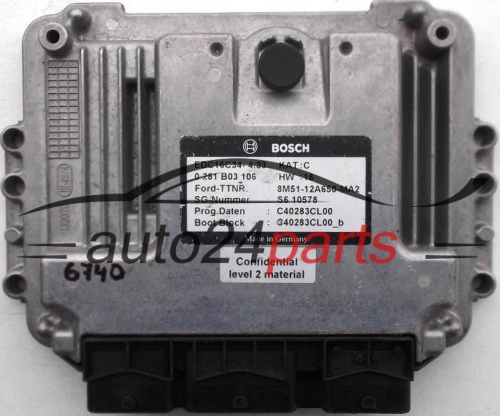 Μονάδα Ελέγχου Κινητήρα  FORD FOCUS 1.6 TDCI BOSCH 0 281 B03 106, 8M51-12A650-MA2