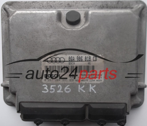 ECU CENTRALITA DE MOTOR AUDI A3 1.8 20V 06A906018CD, 06A 906 018 CD, BOSCH 0261204993, 0 261 204 993 BENZIN V01 26SA6115