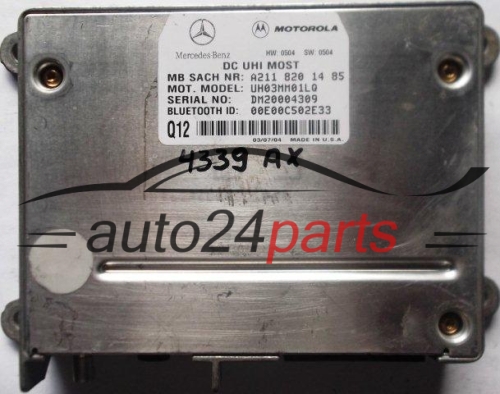 STEUERGERAT BLUETOOTH TELEFON MERCEDES W203 W209 W211 W220 A2118201485, 2118201485, A 211 820 14 85, UH03MM01LQ