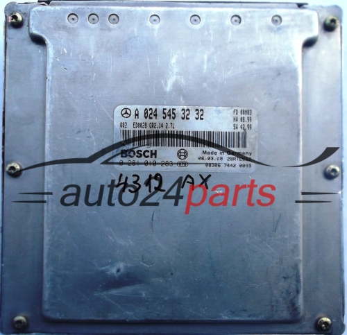 ECU CENTRALITA DE MOTOR MERCEDES ML 270 CDI A0245453232, 0245453232, A 024 545 32 32 BOSCH 0281010283, 0 281 010 283