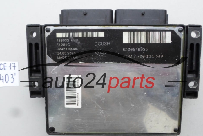 CENTRALITA DE MOTOR RENAULT R04010030K, 8200546935 