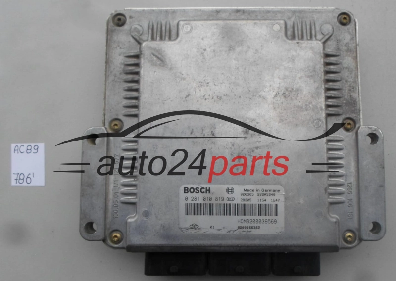 RENAULT MEGANE SCENIC 1.9 DCI BOSCH 0281010819, 0 281 010 819, HOM8200039569, HOM 8200039569, 8200166362