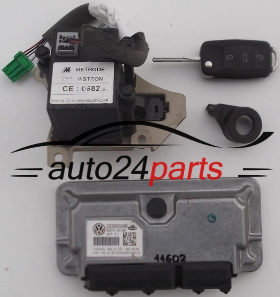 Μονάδα Ελέγχου Κινητήρα VOLKSWAGEN SEAT IBIZA 1.4 MAGNETI MARELLI MY2 4HV.BK, MY24HVBK, 03C 906 024 BK, 03C906024BK, 61601.502.06, 6160150206