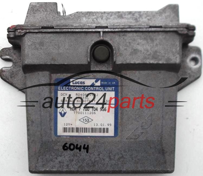 KOMPUTER STEROWNIK SILNIKA RENAULT KANGOO 1.9 D R04080012J, HOM 7700 104 956, HOM7700104956, 7700104956