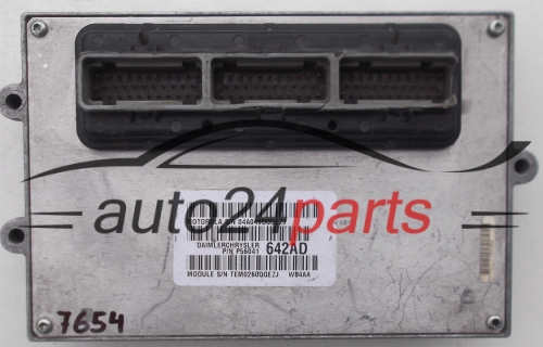 ECU CENTRALITA DE MOTOR CHRYSLER GRAND CHEROKEE MOTOROLA 04A049DQQEZJ, P56041 642AD, P56041642AD, 642AD, WB4AA