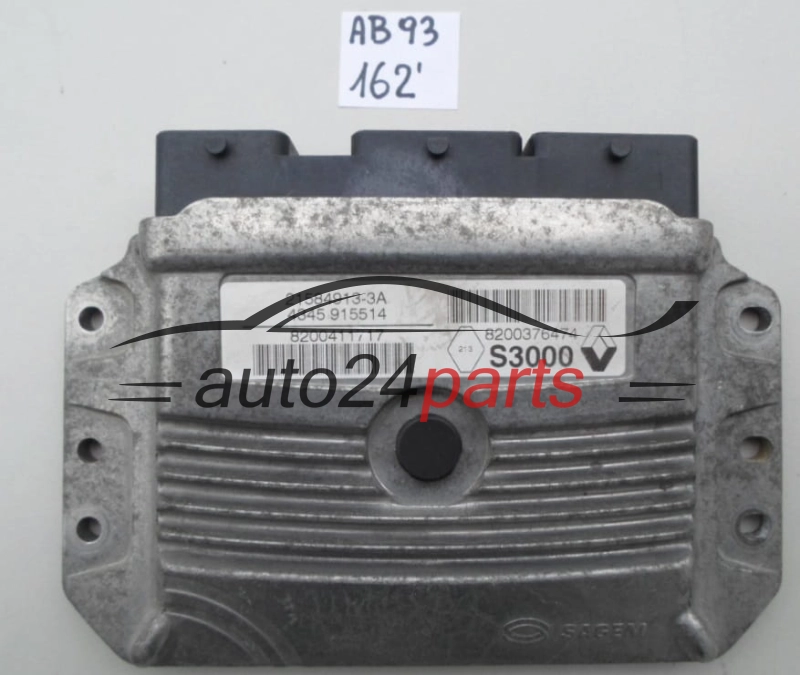 KOMPUTER STEROWNIK SILNIKA RENAULT MODUS 1.4 SAGEM 21584913-3A, 215849133A, 8200411717, 8200376474