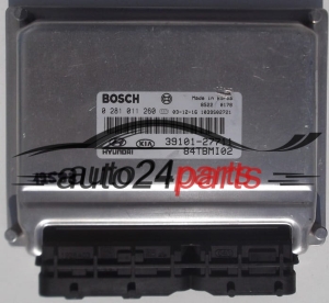 CENTRALINA MOTORE HYUNDAI GETZ 1.5 CRDI BOSCH 0 281 011 260, 0281011260, 39101-27711, 3910127711