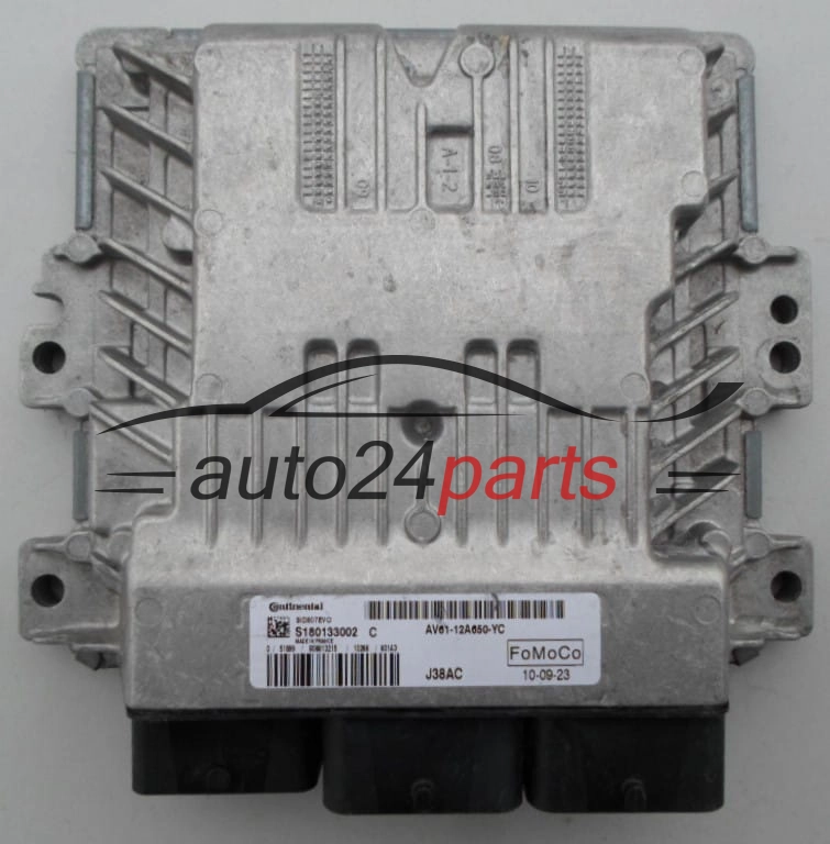ECU CENTRALITA DE MOTOR  FORD C-MAX 1.6 TDCI Continental S180133002 C,  FoMoCo AV61-12A650-YC, SID807EVO
