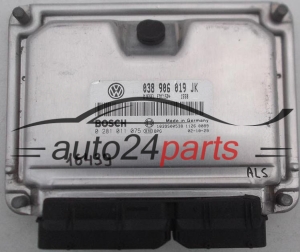 Μονάδα Ελέγχου Κινητήρα VW VOLKSWAGEN POLO 1.9 TDI BOSCH 0 281 011 075, 0281011075, 038 906 019 JK, 038906019JK